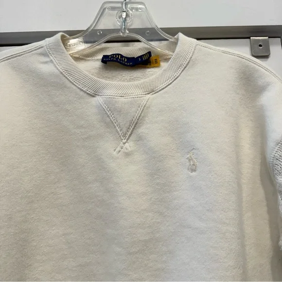 Polo by Ralph Lauren Cream Crew Neck Sweater - Picture 13 of 16